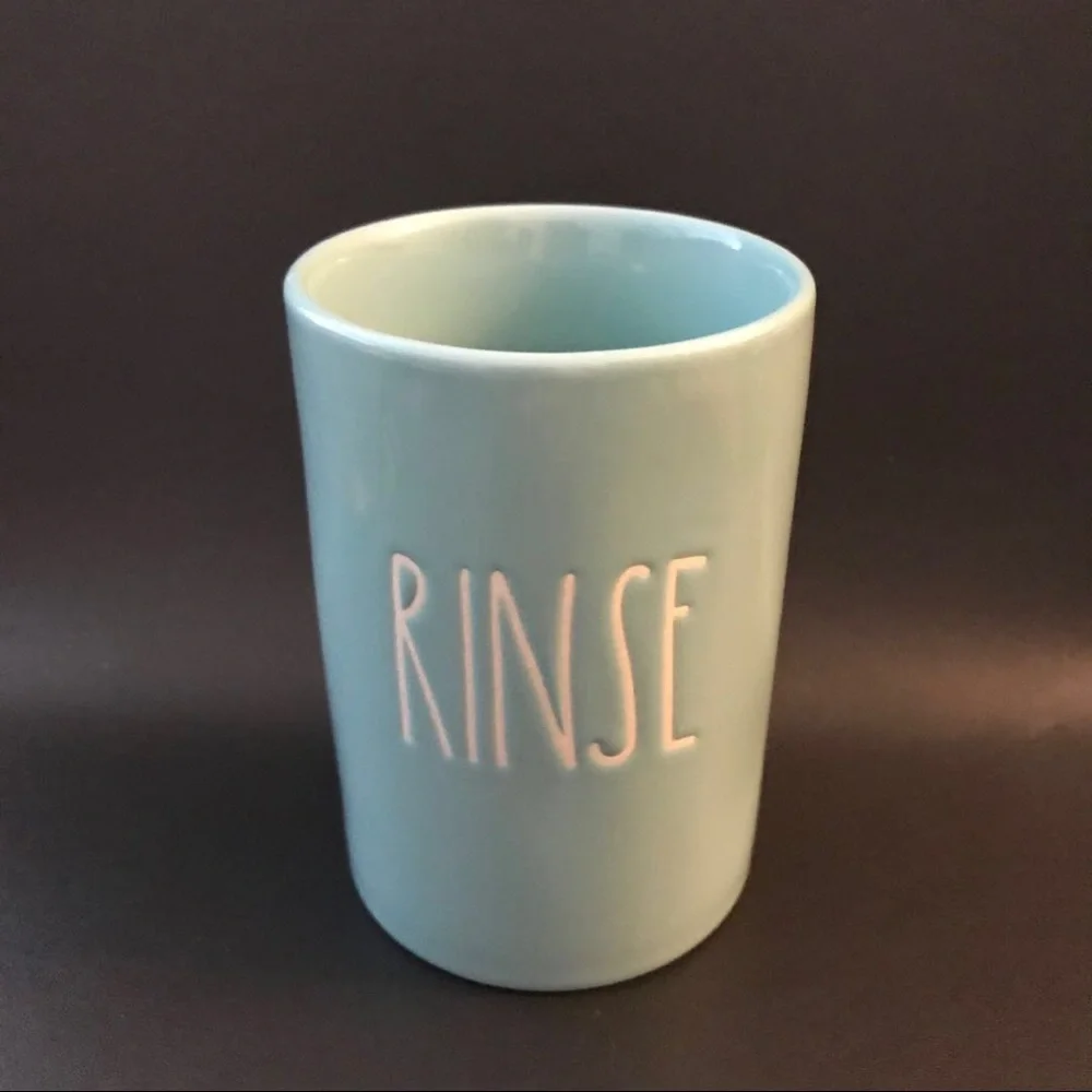 Rae Dunn Blue Rinse Cup